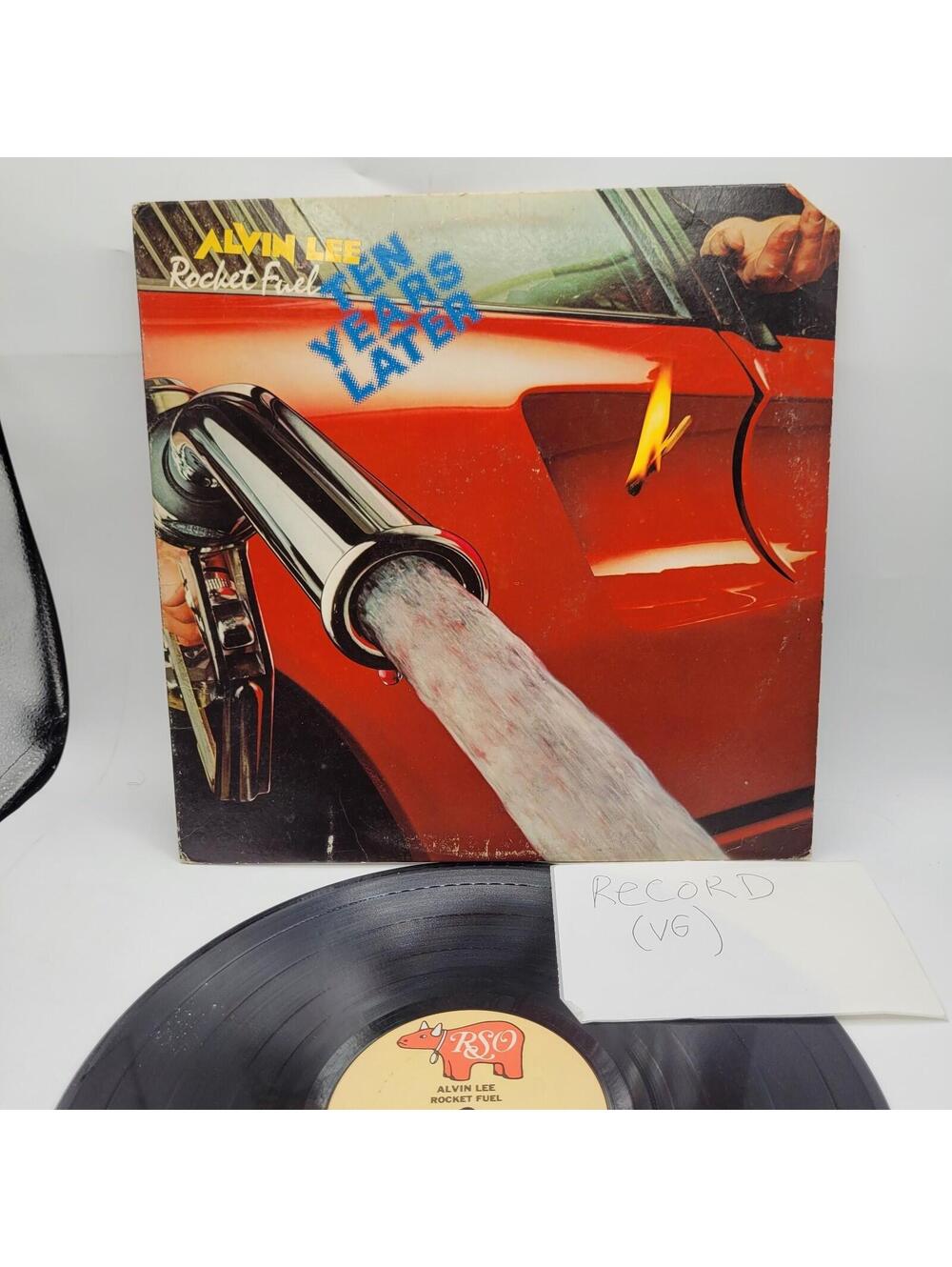 Alvin Lee & Ten Years Later Lp Rocket Fuel On Rso Record Album VG